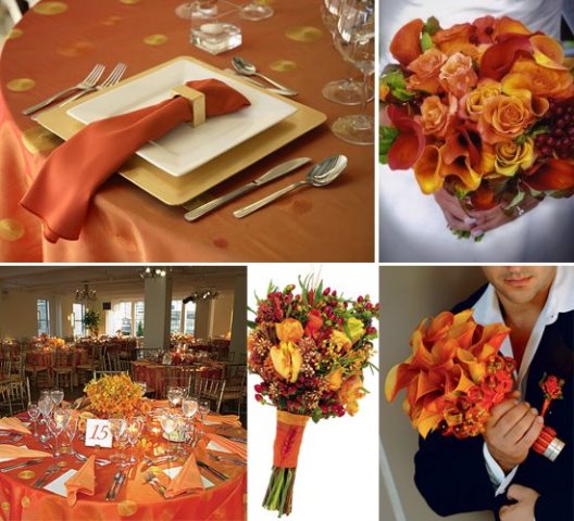 turuncu renk düğün organizasyonu