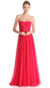 uzun straplez abiye elbise