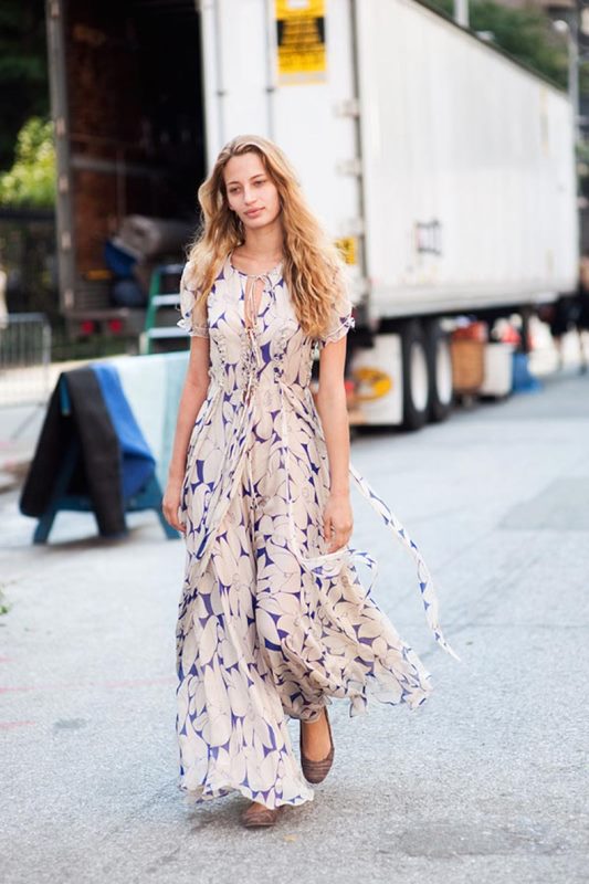 yazlık şifon elbise modeli