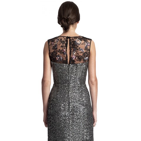 çiçek işlemelei dantel elbise