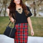 ekoseli kalem etek modeli