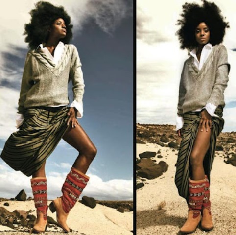 kilim desenli çizme