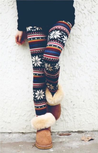 kilim desenli tayt