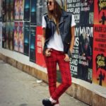 kırmızı ekoseli pantolon modeli