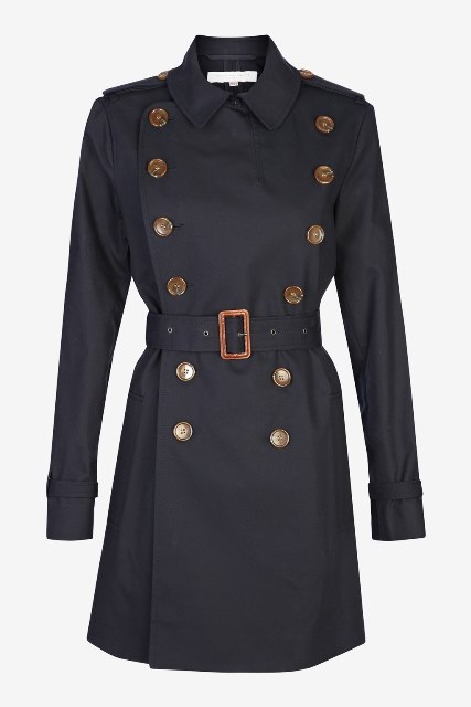 lacivert trençkot modelleri