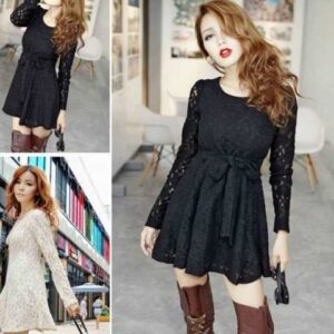 muhteşem dantel elbise modeli