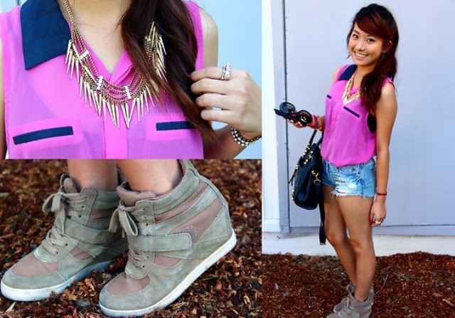 açık renk sneaker ayakkabı