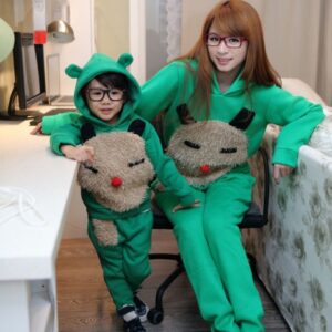 anne kız bir örnek eşofman takımı