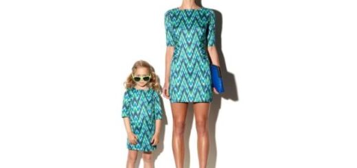 anne kız bir örnek kıyafet modeli