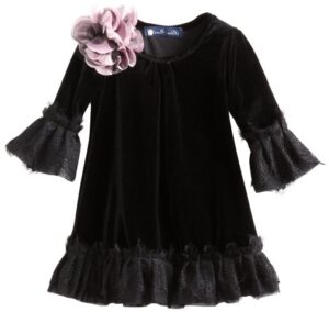 en trend kız çocuk kadife elbise modelleri