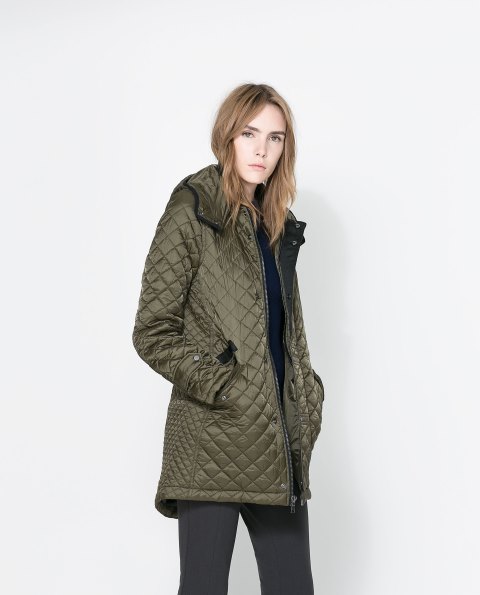 kahverengi kapitone mont modeli