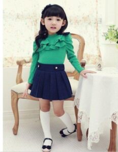 kız çocuk etek blüz takım