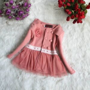 kız çocuk kışlık elbise modeli