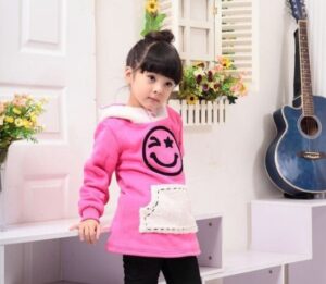 kız çocuk pembe tunik