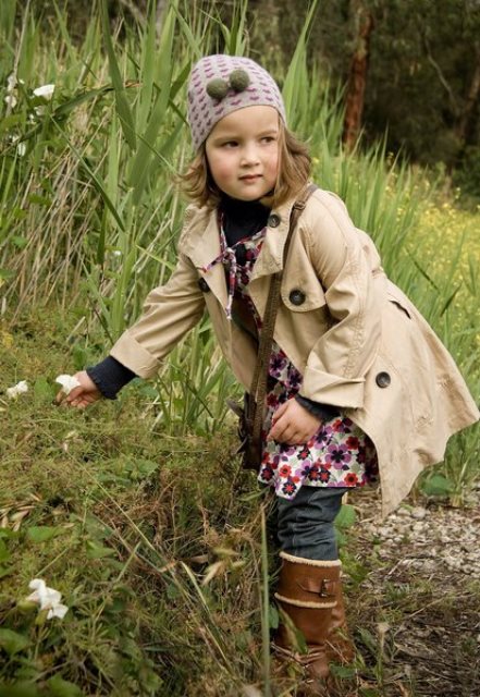 kız çocuk trençkoat