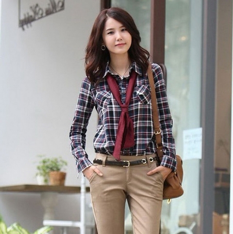 siyah beyaz ekoseli gömlek