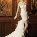 vintage tarzı gelinlik modeli