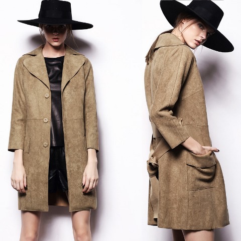 süet palto modelleri