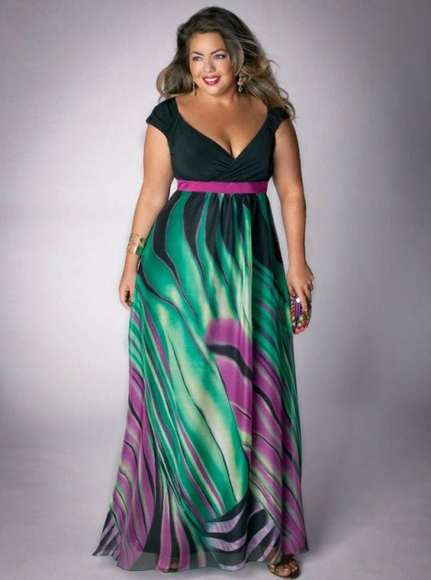 büyük beden yazlık abiye elbise