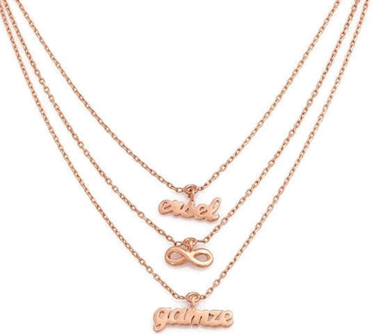 İsim yazılı kolyeler