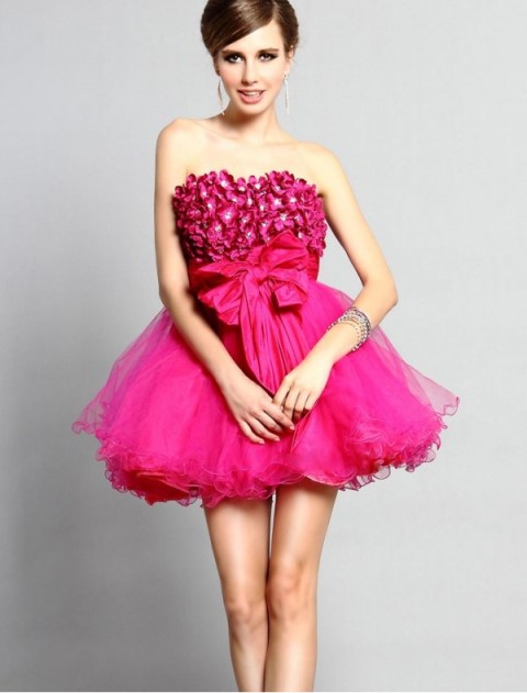 pembe tütü abiye elbise modeli