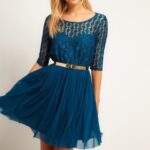 kemerli şık elbise