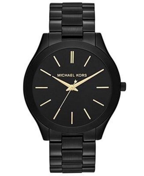 siyah kayışlı Michael Kors Saat Modelleri