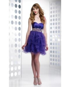 straplez genç gece elbisesi