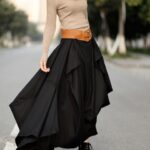 farklı uzun etek modeli