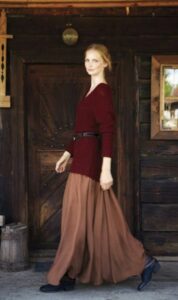 kış için uzun etek modeli