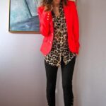 leopar desenli bluz modeli