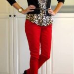 leopar desenli gömlek