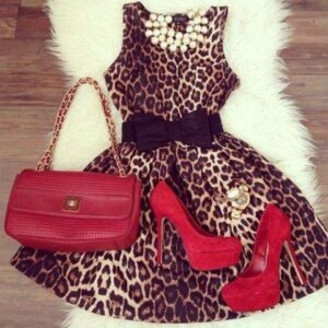 leopar desenli kıyafet kombinleri