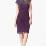 patlıcan moru elbise modeli