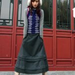 şık uzun etek modeli