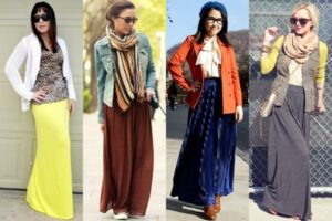 şık uzun etek modelleri