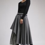 uzun kışlık etek modeli