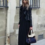 uzun siyah etek kombini