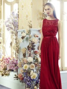 mango bordo uzun abiye elbise