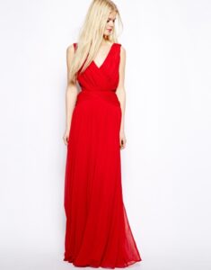 mango kırmızı abiye elbise modeli