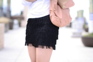 püsküllü kalem etek modeli