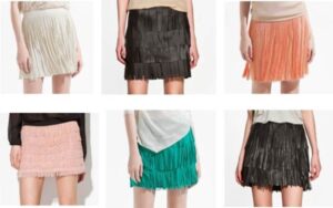 püsküllü mini etek modelleri