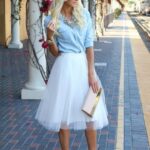 beyaz kabarık olmayan tül etek modeli