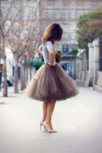 kabarık tül etek modeli