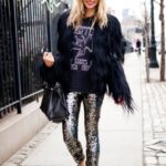 payetli abiye pantolon modeli