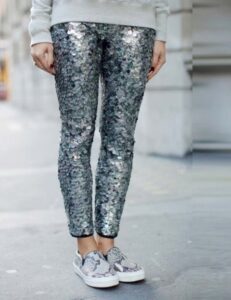 payetli pantolon kombini