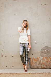 payetli pantolon modeli