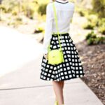 siyah beyaz etek kombini