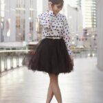 siyah kabarık tül etek modeli