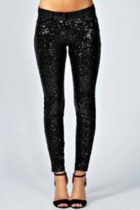 siyah parlak abiye pantolon pantolonu